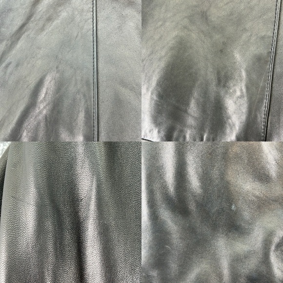 J Park Collection Long Sleeve Full Zip Up Lamb Leather Jacket Black Mens XXL - Picture 14 of 15